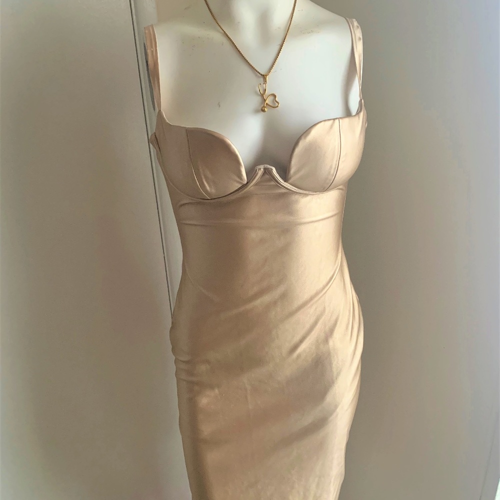 Dress,Gold Dress